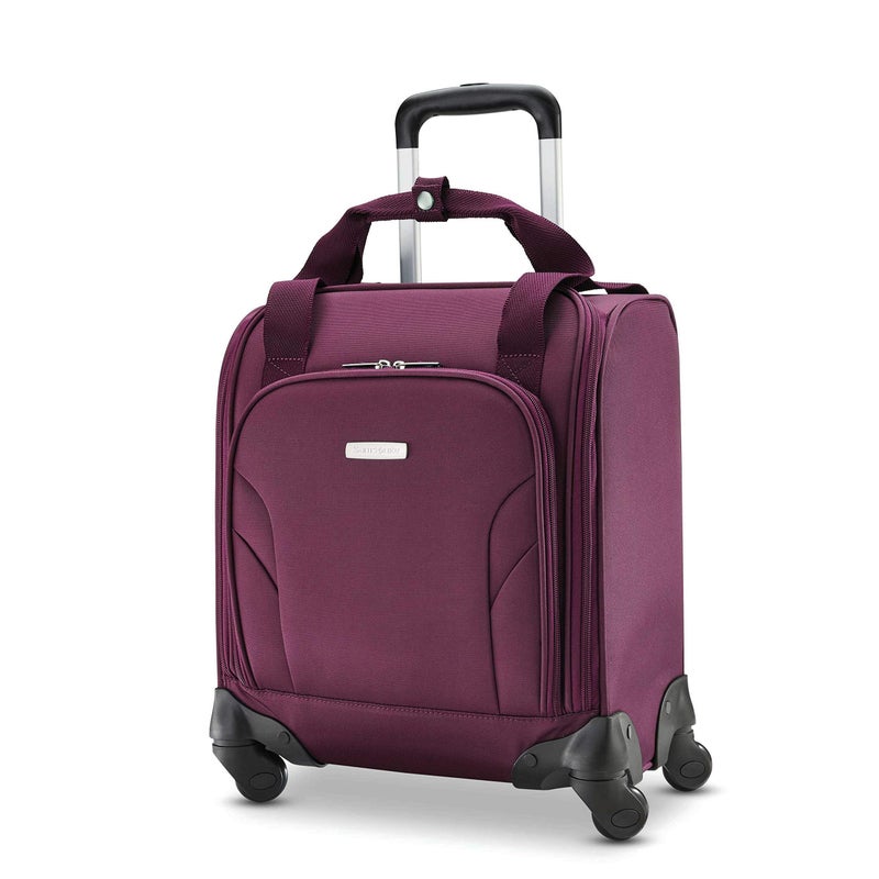 Samsonite حقيبة سامسونايت المحمولة تحت المقعد مع منفذ USB، بنفسجي، مقاس واحد - Image 1